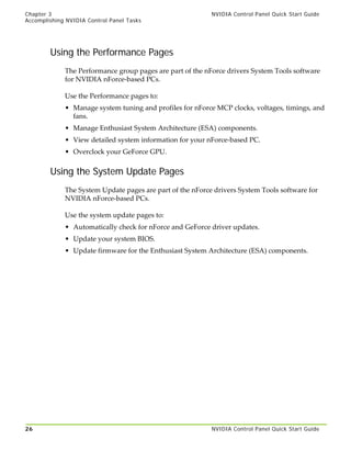 182.08 Nvidia Control Panel Quick Start Guide | PDF