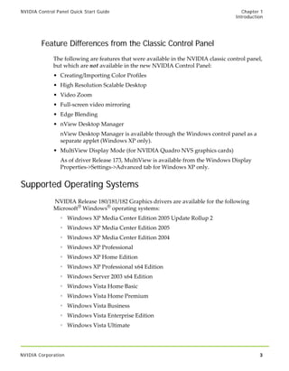 182.08 Nvidia Control Panel Quick Start Guide | PDF