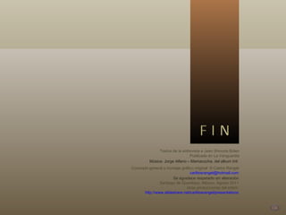 Textos de la entrevista a Jean Shinoda Bolen Publicado en La Vanguardia Música: Jorge Alfano – Mamacocha, del album Inti Concepto general y montaje gráfico original  © Carlos Rangel [email_address] Se agradece respetarlo sin alteración Santiago de Querétaro, México, Agosto 2011 otras producciones del editor: http://www.slideshare.net/carlitosrangel/presentations 