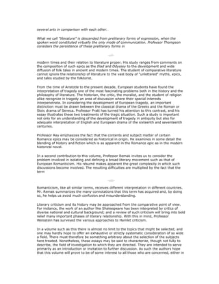 Comparative Literature Method And Perspective Newton Phelps Stallknecht ...