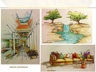 Interior environment
Furniture
Landscape
 