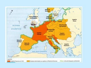 Portugal, aliado da Inglaterra, depois de algumas hesitações, não obedeceu à ordem de Napoleão e não aderiu ao Bloqueio Continental.