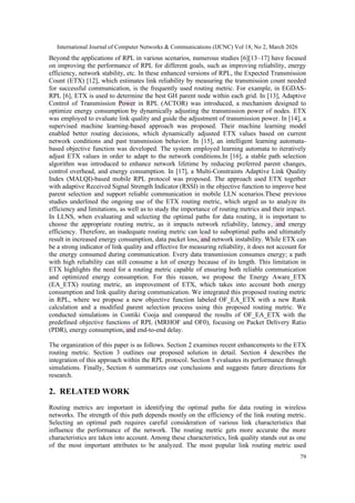ENERGY AWARE ROUTING METRIC FOR EFFICIENT DATA TRANSMISSION IN LOW ...
