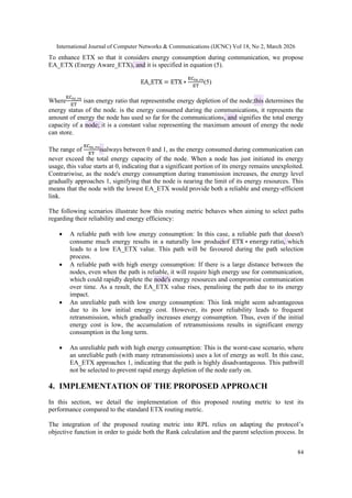 ENERGY AWARE ROUTING METRIC FOR EFFICIENT DATA TRANSMISSION IN LOW ...