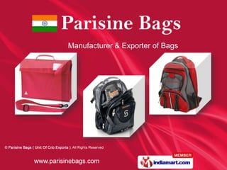 Manufacturer & Exporter of Bags
 