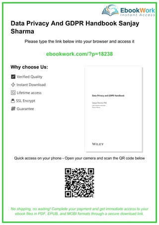 Comprehensive Guide to Data Privacy and GDPR Compliance | PDF