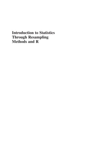 Introduction To Statistics Through Resampling Methods And R 2nd Edition ...