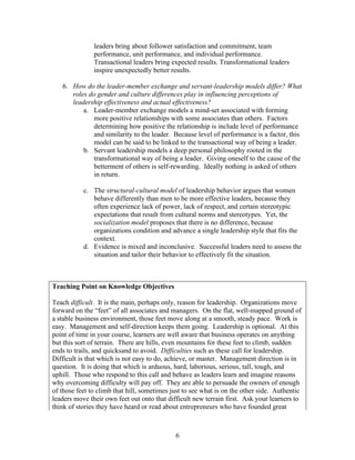 Comprehensive Guide to Leadership in Organizational Behavior | PDF