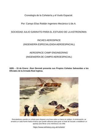 Dennett's Rockets 1826 - 15 de Enero John Dennett presento su Propio Mecanismo de Cohetes ...