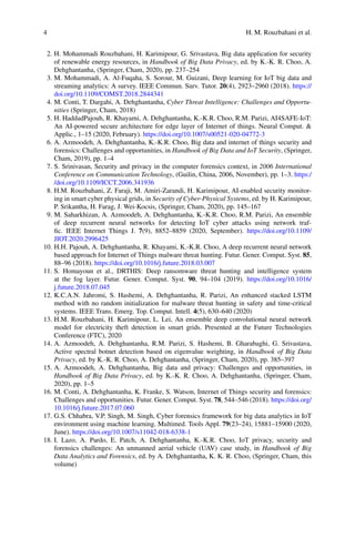 Handbook Of Big Data Analytics And Forensics 1st Ed 2022 Kimkwang ...