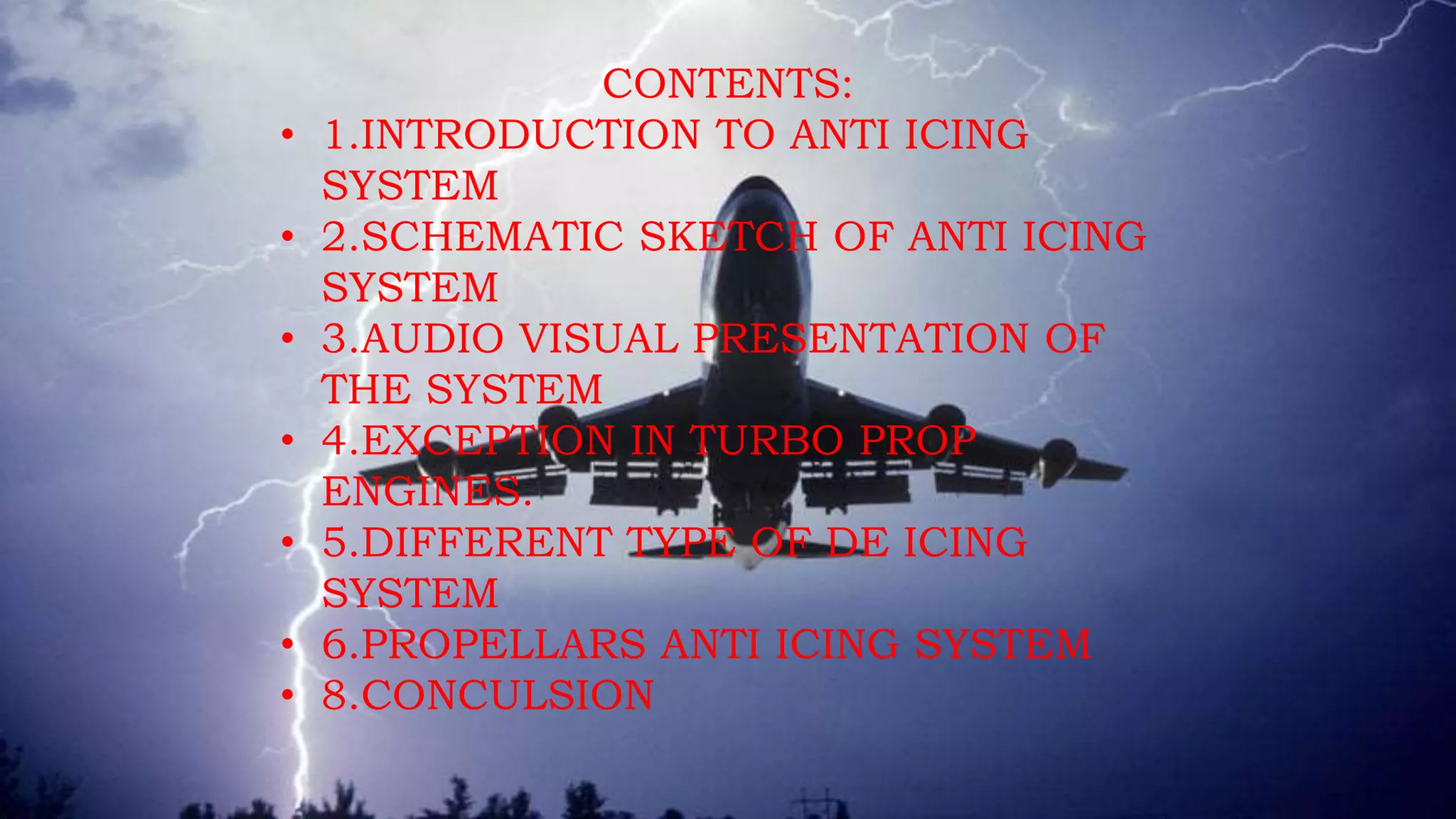 aircraft engine anti icing system PPT