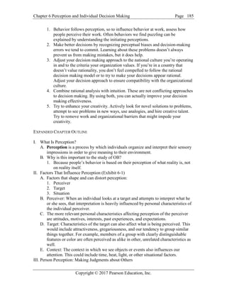 Organizational Behavior 17th Edition Robbins Solutions Manual | PDF