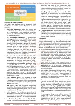 A Cashless Economy Challenges and Opportunities | PDF