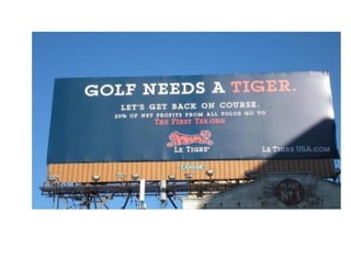 Golf Needs a Tiger -- Le Tigre Launch