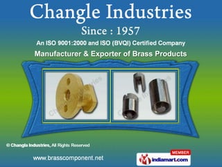 Manufacturer & Exporter of Brass Products
 