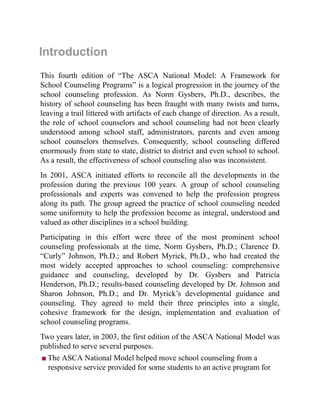 The Asca National Model A Framework For School Counseling Programs 4th ...