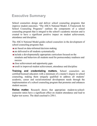 The Asca National Model A Framework For School Counseling Programs 4th ...