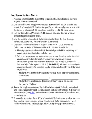 The Asca National Model A Framework For School Counseling Programs 4th ...