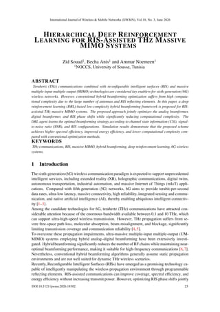 Hierarchical Deep Reinforcement Learning for RIS-Assisted THz Massive ...