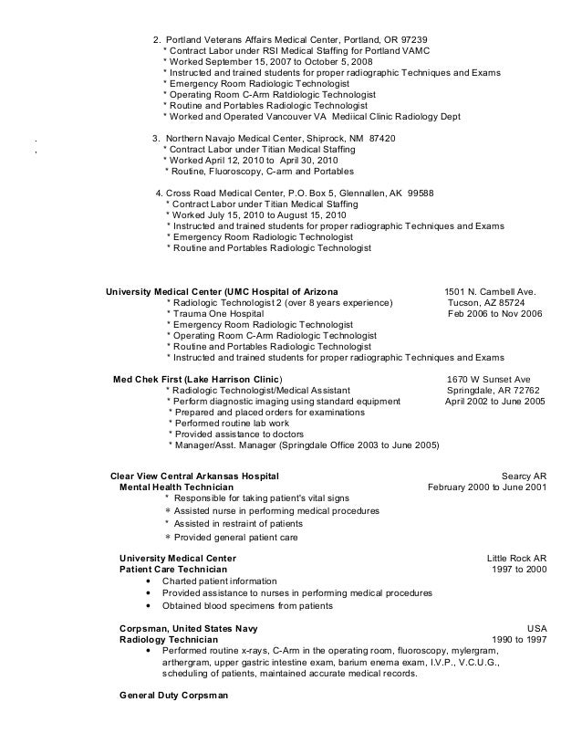 resume for dialysis technician