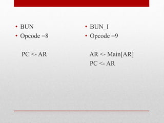 Computer System Architecture - BUN instruction | PPTX | Computing ...