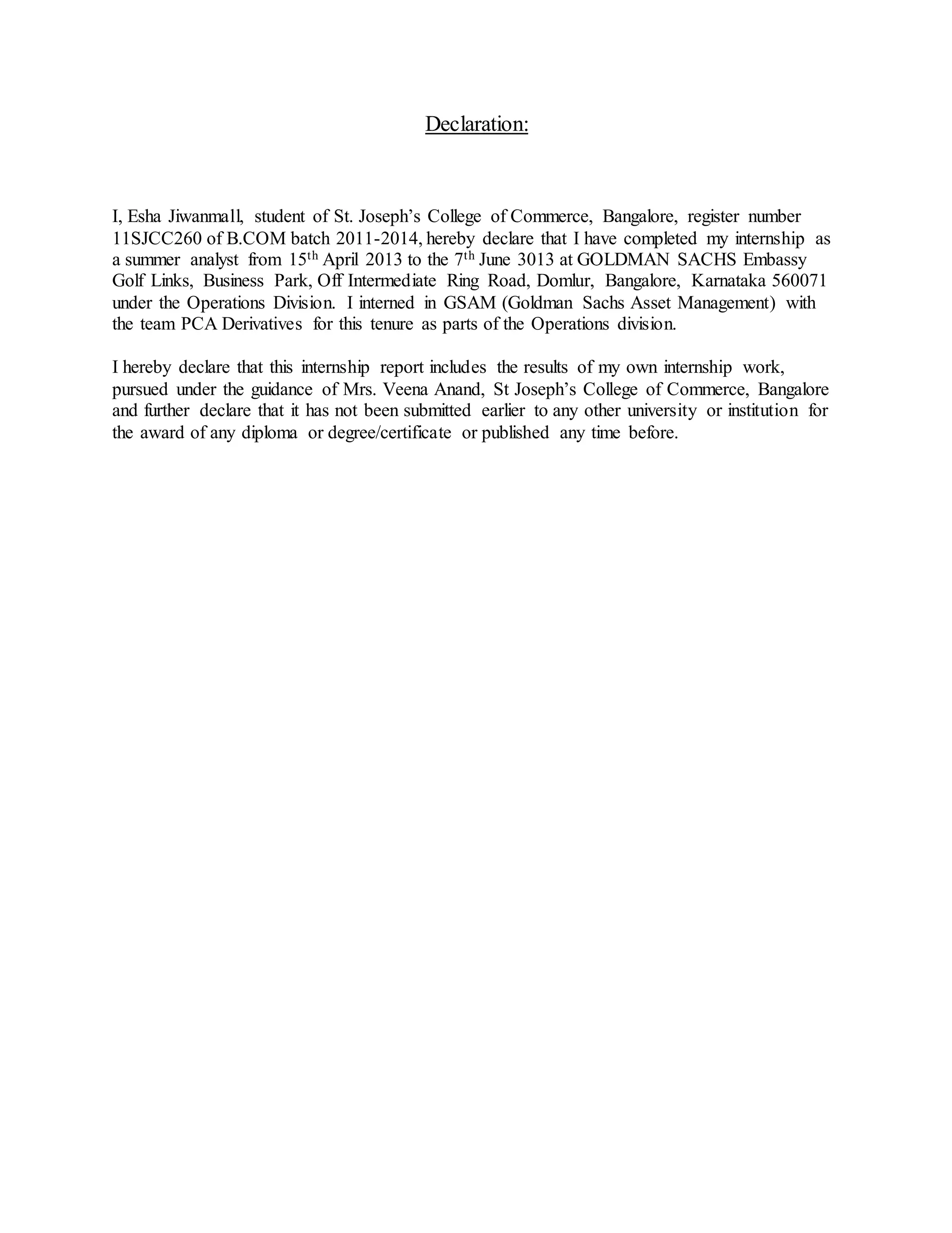 internship project | DOCX