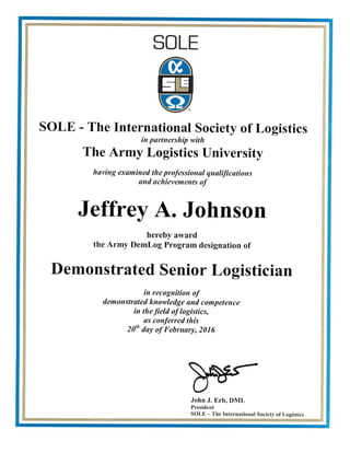 SOLE - DSL certification