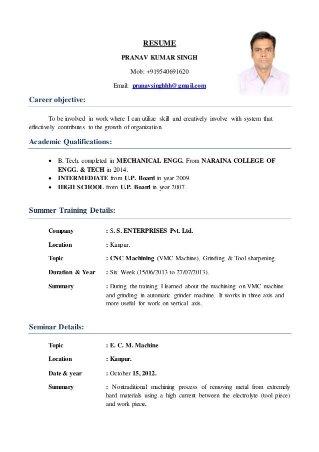 rasume pk resume sample project manager