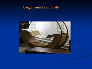 Large punched cards
 