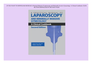 Kindleonlilne A Practical Manual of Laparoscopy and Minimally Invasive ...