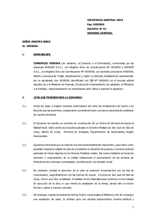 Modelo Demanda Arbitral Docx
