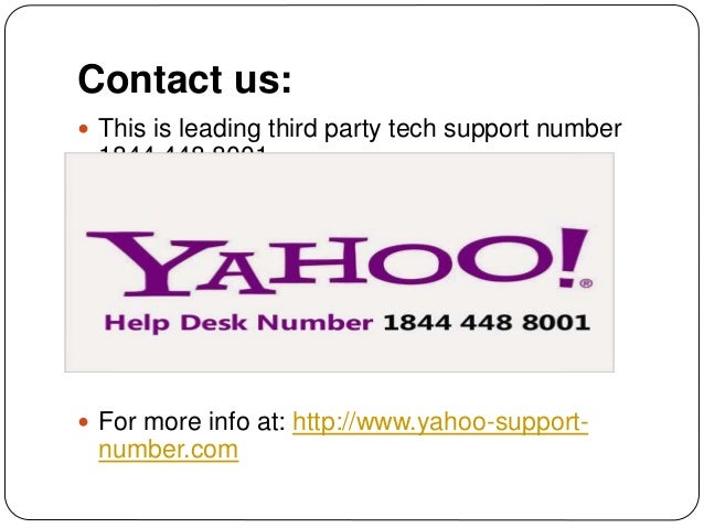 1844 448 8001 Phone Number For Yahoo