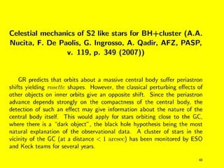 A. Zakharov: Supermassive Black Hole at the Galactic Center