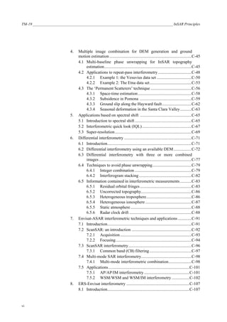 Insar Principles Guidelines For Sar Interferometry Processing And ...