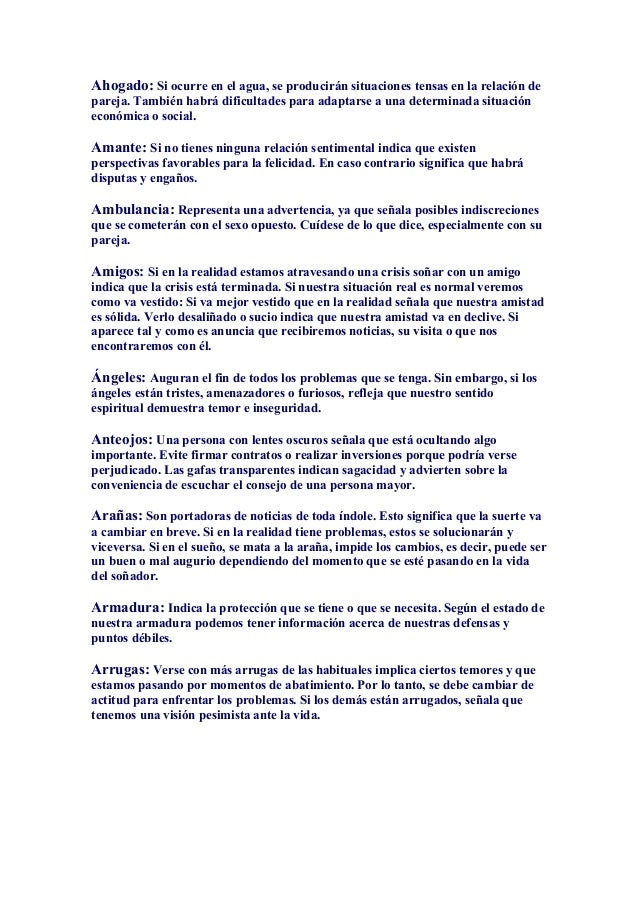 El Significado De Los Suenos El Significado De Los Suenos