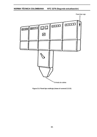 NORMA TÉCNICA COLOMBIANA NTC 3278 (Segunda actualización)
85
Figura C.6. Panel tipo multicaja (véase el numeral 2.3.3.5)
 
