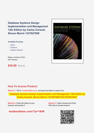 Comprehensive Guide to Database Systems Design, Implementation, and ...