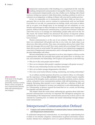 Interpersonal Communication: Enhancing Relationships in Canadian ...