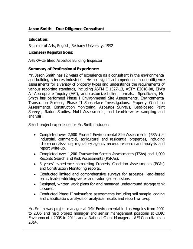 jason smith 2016 consulting resume