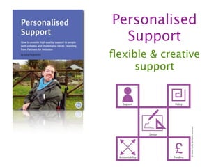 Personalised
  Support
ﬂexible & creative
     support
 