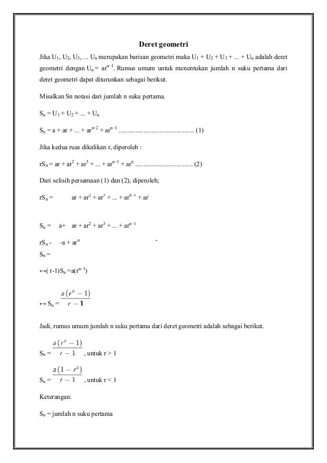Buku Siswa Barisan Dan Deret
