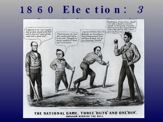 1860 Election:  3 “Outs” & 1 ”Run!” 