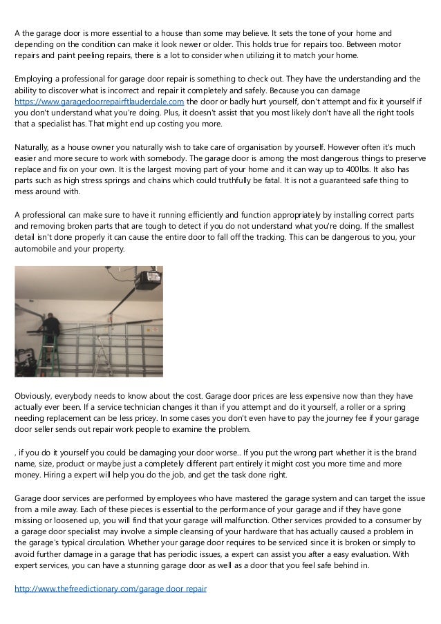 Taking Expert Garage Door Services