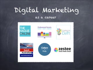 Digital Marketing
as a career
 