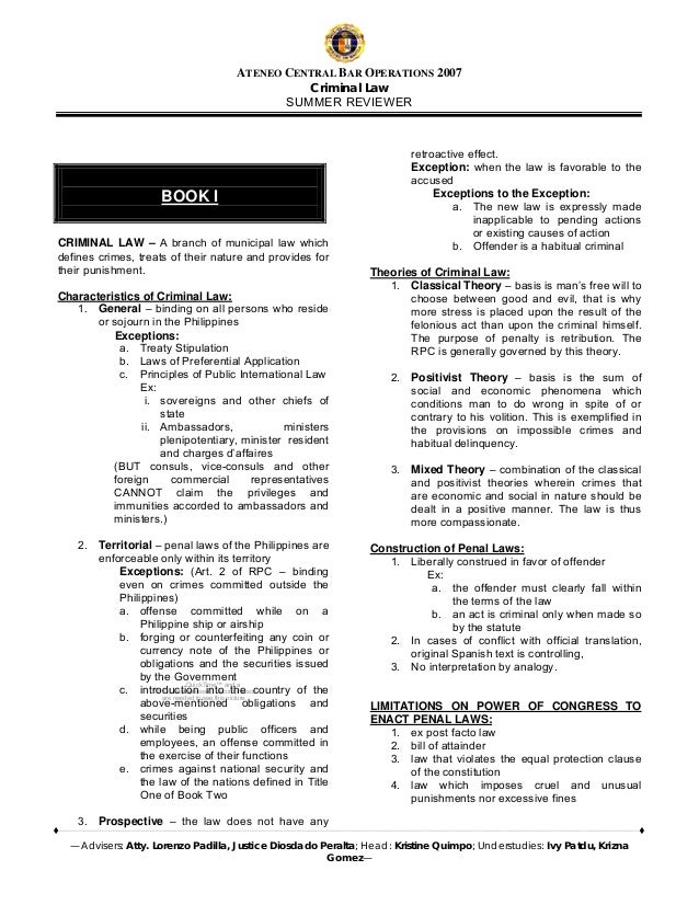 General Principles Of Criminal Law Philippines Jendeladunia