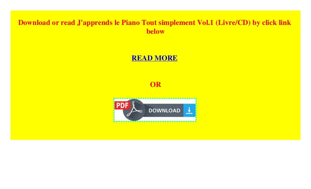 J Apprends Le Piano Tout Simplement Pdf Gratuit