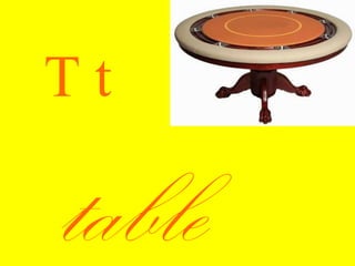 Tt
table