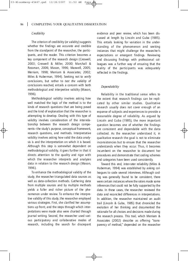 Completing your qualitative dissertation bloomberg
