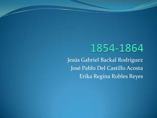 Jesús Gabriel Backal Rodríguez
  José Pablo Del Castillo Acosta
      Erika Regina Robles Reyes
 