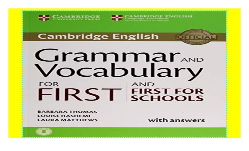Grammar and Vocabulary for First and First for Schools Book with Answers and Audio (Cambridge Grammar and Vocabulary for First and First for Schools Book with Answers and Audio (Cambridge